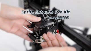 How to Install Creality Sprite Extruder Pro Kit on Your Ender3 Series 3D Printer [upl. by Orelle]