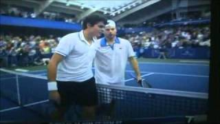 Andy Roddick Ridiculous Diving Shot on Championship Point [upl. by Roderick851]