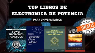 TOP MEJORES LIBROS DE ELECTRÒNICA DE POTENCIA DESCARGAR PDF GRATIS [upl. by Nnaharas]