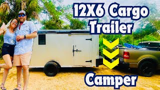 Cheapest Cargo Trailer Conversion  LESS than 3200 Ep 10 Water Hookup [upl. by Nabala]