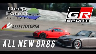 All New Toyota GR86  Assetto Corsa  Deep Forest Raceway [upl. by Atimed484]