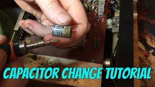 CB capacitor change tutorial  fixing my cobra 85 [upl. by Lehcor391]