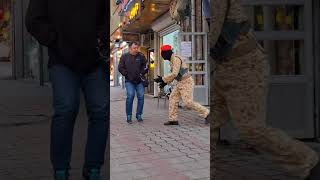 Military army prank 🤣prank comedy fun awesomeprank [upl. by Ehgit157]