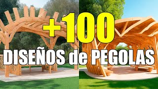 MAS de 100 IDEAS de DISEÑOS de PERGOLAS [upl. by Ayila]