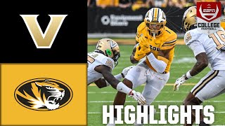 Missouri Tigers vs Vanderbilt Commodores  Full Game Highlights  ESPN College Football [upl. by Sisely]