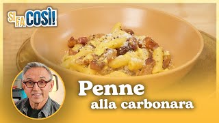 Penne alla carbonara  Si fa così  Chef BRUNO BARBIERI [upl. by Etyak]