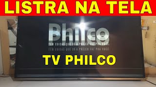 TV PHILCO COM LISTRAS NA TELA [upl. by Sirtimid]