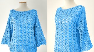 Creative💫💯 Easy Crochet Women top Pattern Sweater pattern new Shrug pattern stitch [upl. by Richarda]