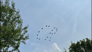 Fly past Trooping the colour 2023✈️ troopingthecolour flypast royalfamily [upl. by Nesila]