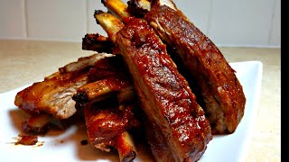 How to make BBQ Ribs in the Oven  Oven Baked Barbecue Ribs EASY [upl. by Spaulding762]