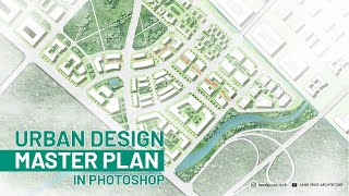 Urban Design Master Plan Rendering  Free building shadow actions [upl. by Llet386]