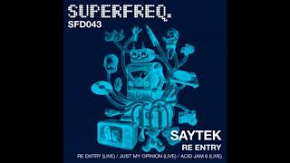 Saytek  Re Entry Live [upl. by Goldie]