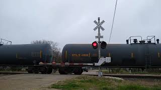 Railroad Crossing  W Denton St Bremond TX [upl. by Leimaj657]