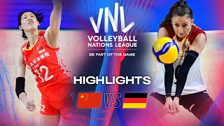 🇨🇳 CHN vs 🇩🇪 GER  Highlights  Week 3  Womens VNL 2024 [upl. by Rothschild]