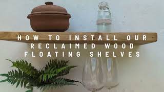 How to Install Reclaimed Wood Floating Shelves [upl. by Marcos652]