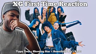 MY FIRST TIME REACTING TO XG Tippy Toes  Shooting Star  Something Aint Right Reaction [upl. by Ailerua]