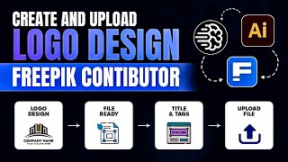 How to Create and Upload a Logo Vector Design with Ideogram for Freepik  HindiUrdu Tutorial [upl. by Keele]