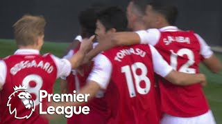 Gabriel Martinelli puts Arsenal ahead just 56 seconds in  Premier League  NBC Sports [upl. by Akiram850]