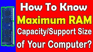 How to Check MAXIMUM RAM SPEED Supported For LAPTOP  WITHOUT OPENING [upl. by Westfahl]