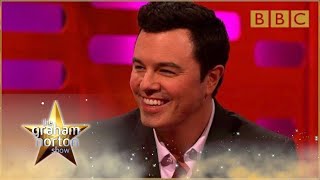 Seth MacFarlane performs his Family Guy voices  The Graham Norton Show  BBC [upl. by Nnayelsel]