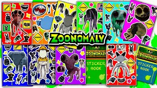 Sticker Book New ZOONOMALY Sticker Book ASMR Compilation 👻  Paperdiy [upl. by Ajak]