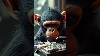 The Infinite Monkey Theorem Explained 🐒✍️ shorts InfiniteMonkeyTheorem mammals [upl. by Noonan]