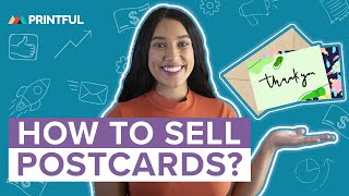 How to Sell Custom Postcards Online Printful PrintonDemand [upl. by Miller]