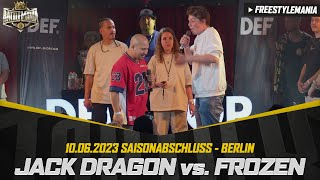 JACK DRAGON VS FROZEN  Viertelfinale 24  TopTier Takeover Berlin 100623 [upl. by Arraeit]