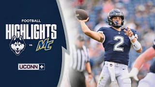 HIGHLIGHTS  UConn Football vs Merrimack [upl. by Salim]