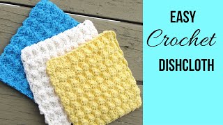 Beginner Crochet Dishcloth Easy [upl. by Yssak]