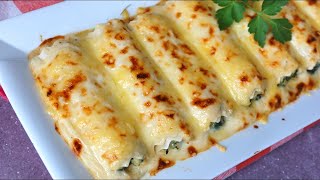 Canelones de pollo y espinacas rápidos con muchos TRUCOS [upl. by Floro]