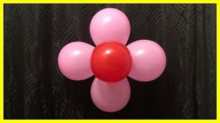 How To Make Balloon Flower  Easy Balloon Decoration  Party Decorations [upl. by Eirelav310]