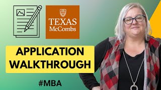 How to Fill Out McCombs MBA Application  Best Practices for Writing a Compelling MBA Application [upl. by Acimaj]