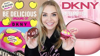 DKNY BE DELICIOUS ORCHARD ST amp BE TEMPTED EAU SO BLUSH PERFUME REVIEW  Soki London [upl. by Brey775]