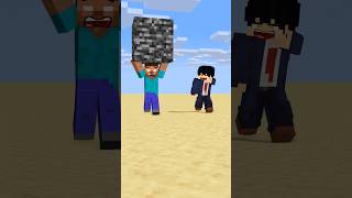 HELP Herobrine Power Up Running With Bigger And Bigger Bedrock friendship shorts trending anime [upl. by Konikow55]