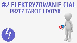 Elektryzowanie ciał przez tarcie i dotyk 2  Elektrostatyka [upl. by Reave627]