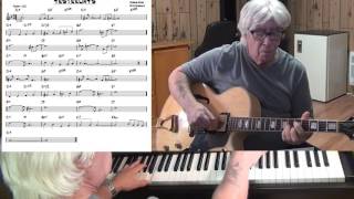 Yesterdays  Jazz guitar amp piano cover  Jerome Kern amp Otto Harbach [upl. by Burrows964]