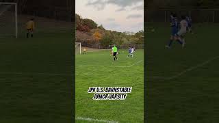 Near Post Foot Save Against Barnstable High School goalkeeper football soccer [upl. by Phiona842]