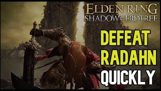 Take Out Radahn Quickly  Elden Ring DLC [upl. by Laro]