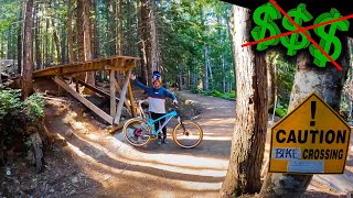 CAN A BUDGET HARDTAIL MTB SURVIVE WHISTLER BIKE PARK [upl. by Ettenav]