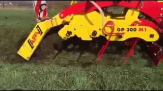 APV GP 300 with PS 300 Pneumatic Seeder in Slow motion [upl. by Ydnih]