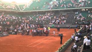 La Marseillaise pour la victoire française à Roland Garros de Benneteau et RogerVasselin [upl. by Ebberta951]