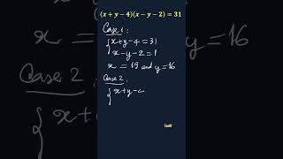 Math Olympiad  Integer equation maths mathematics [upl. by Macy]