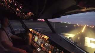 Boeing 737800 Amazing TakeOff HD Cockpit View [upl. by Vachill]