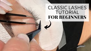 Classic Lashes Tutorial For Beginners [upl. by Borrell]