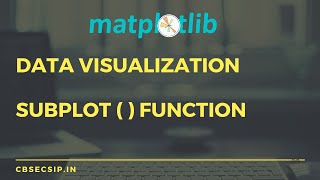 Data Visualization  subplot  Class 12 Informatics Practices [upl. by Idna]