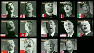 WW2 and WW1 leaders singing witch doctor 🔫 1 hour [upl. by Amees]