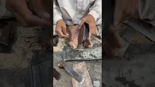 Making handmade leather loafer handmade shoemaking leathercraft asmr craftsmanship diy usa [upl. by Nuahsak107]