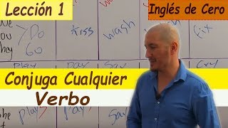 Cómo conjugar CUALQUIER VERBO en inglés PRESENTE SIMPLE FÁCIL LECCIÓN 1 [upl. by Karlee38]