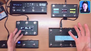 Ultimate MIDI PEDALBOARD Comparison MC6 Pro vs MC8 vs Soleman vs MC6 vs Mortix vs Hotone [upl. by Ecela776]